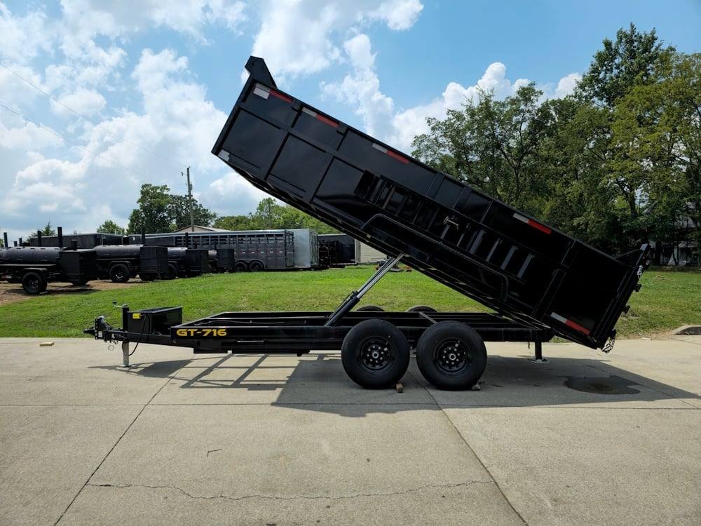 7x16 Hydraulic Dump Trailer with 3ft Sides (2) 7K Axles image 17