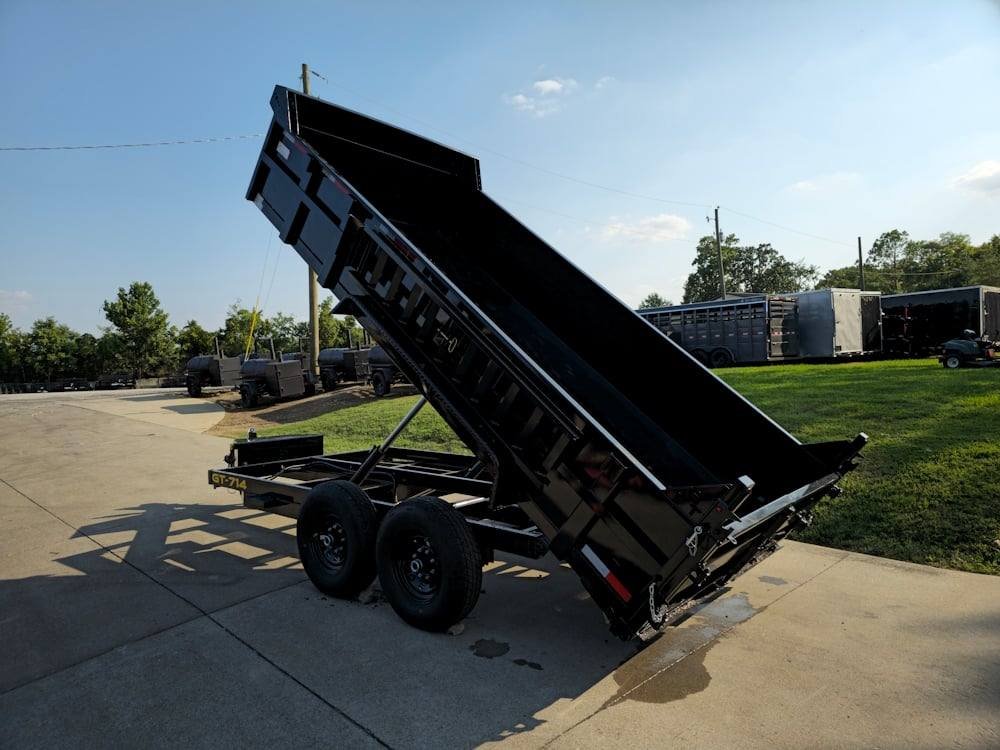 Dump Trailer 7' X 14' Hydraulic 2ft Sides 7,000lb Axles image 17