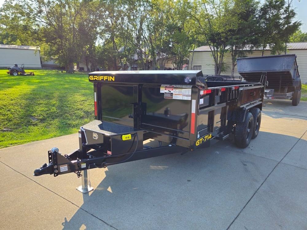 Dump Trailer 7' X 14' Hydraulic 2ft Sides 7,000lb Axles image 2