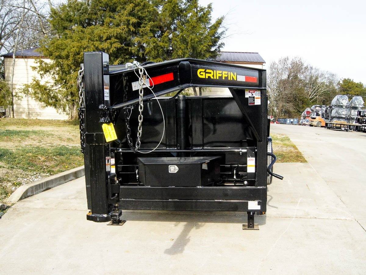 7x16 Gooseneck Telescopic Dump Trailer with 2ft Sides (2) 7K Axles image 8