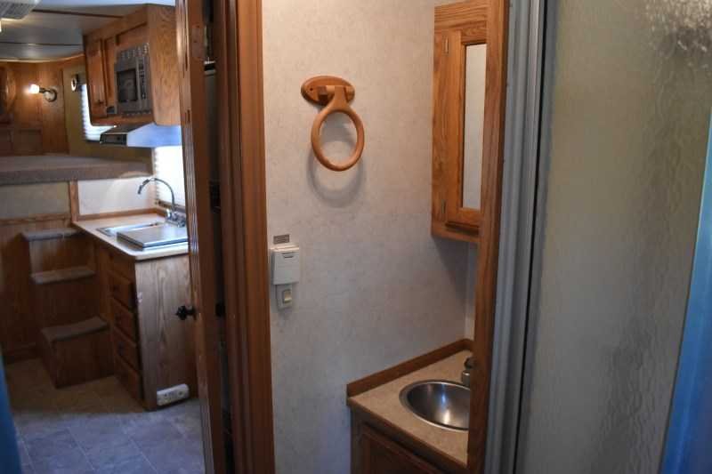 2007 American Spirit 8410GLQ 4 Horse Trailer with 10′ Short Wall image 25