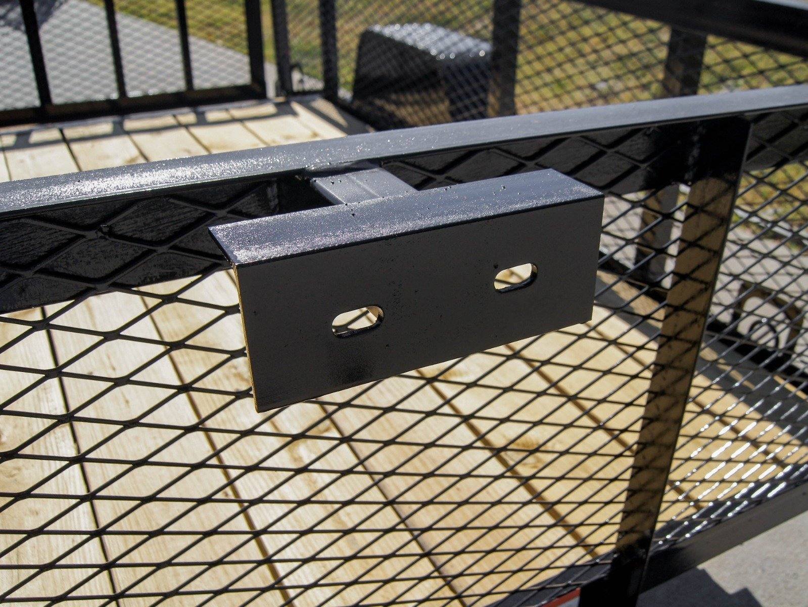 6.4x12 Dovetail Utility Trailer 2ft Mesh Side 3,500lb Axle image 12