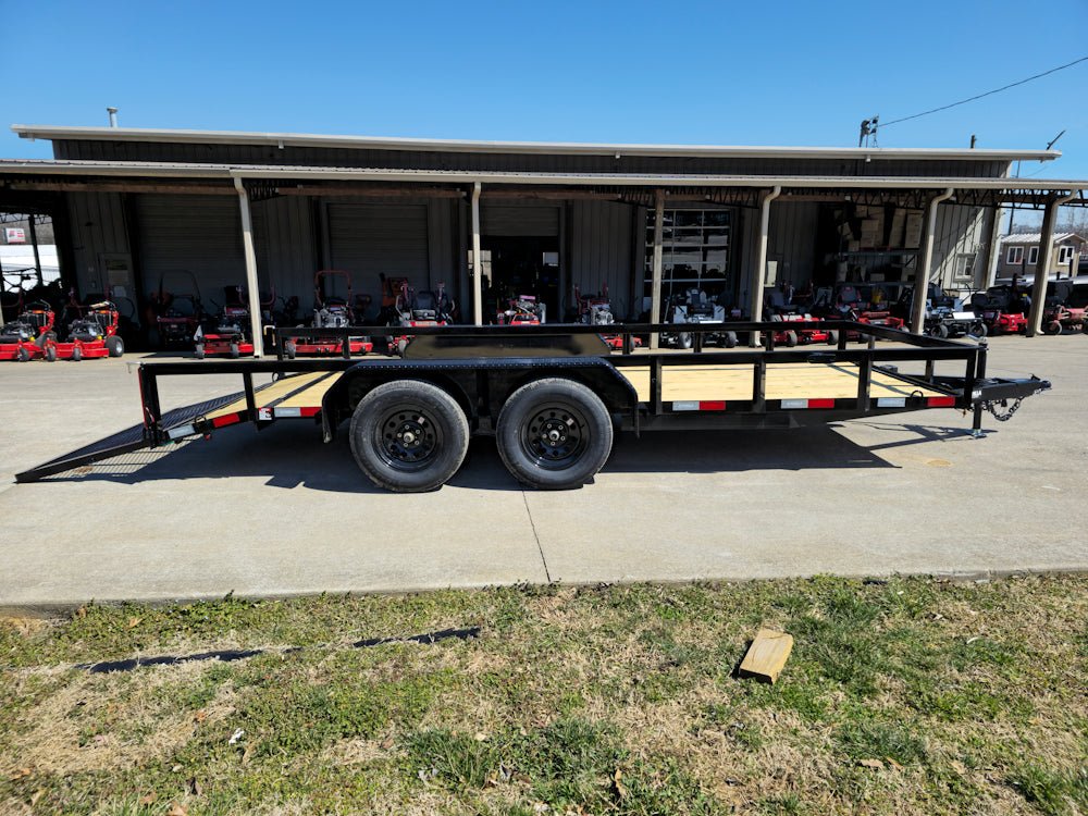 6'4" x 16 Utility Trailer Double Axle Dovetail With Gate Powder Coated (2) 3500lb Axles image 21