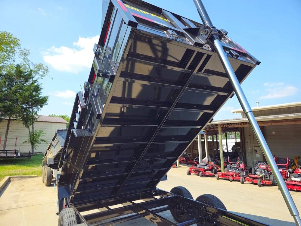 7x14 Telescopic Dump Trailer with 2ft Sides (2) 7K Axles image 14