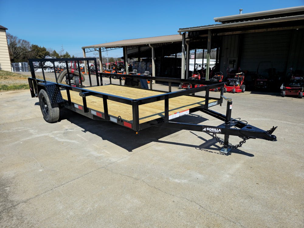 6'4" x 14 Utility Trailer Dovetail With Gate Powder Coated 3,500lb Axle image 18