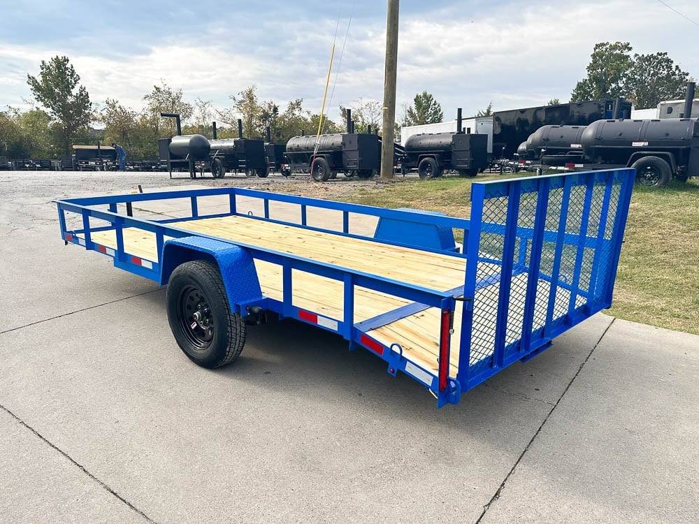 6'4" x 14 Utility Trailer Dovetail With Gate Powder Coated 3,500lb Axle image 19