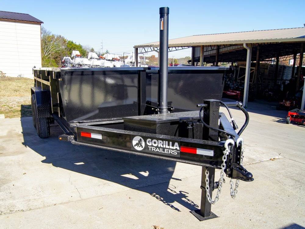 7x16 Gorilla Telescopic IBeam Dump Trailer with 2ft Sides (2) 7K Axles image 7