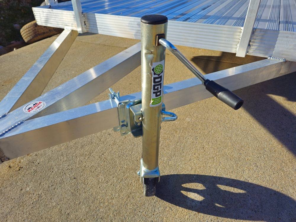 6.4'x12' Aluminum Utility Trailer With Gate Aluminum Wheels 3500 lb Axle image 4