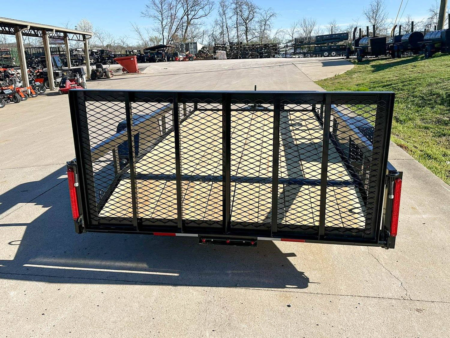 6'4" x 12 Powder Coated Dovetail Utility Trailer 3500lb Axle Powder Coated image 6