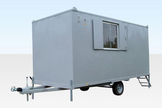 16Ft x 7Ft 6in Steel Mobile Anti-Vandal Office Cabin image 0