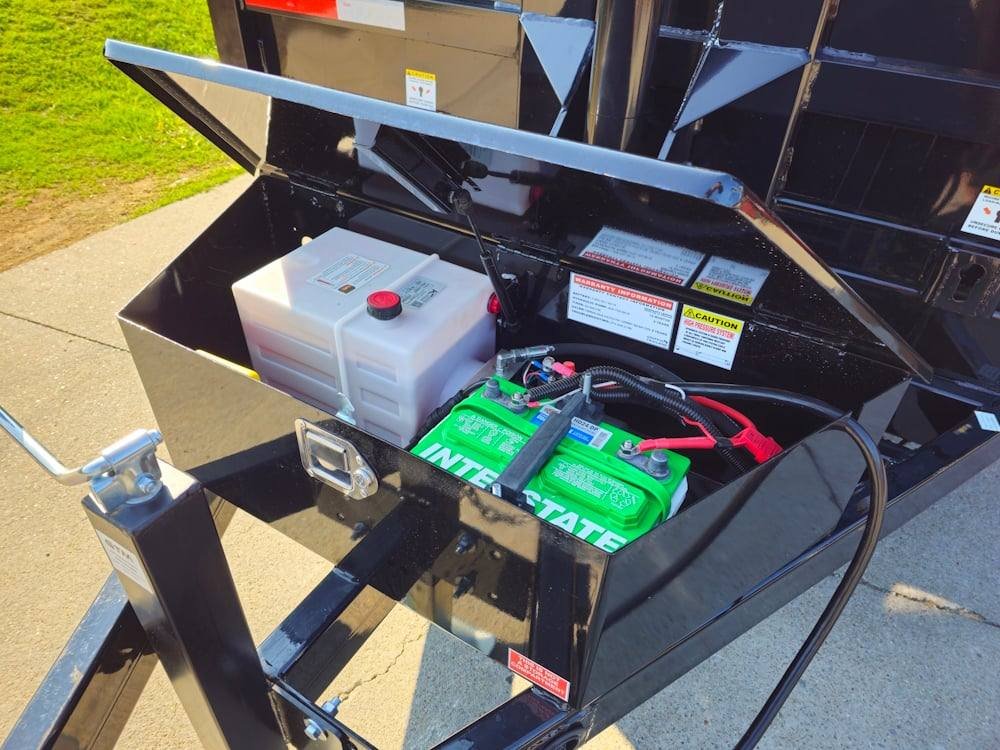 7x14 Telescopic Dump Trailer with 3ft Sides (2) 7K Axles image 10