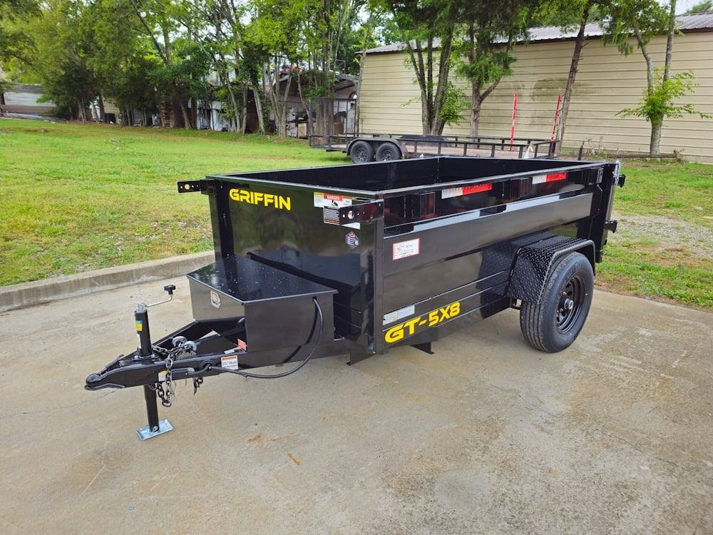 5x8 Hydraulic Dump Trailer 24" Sides 5,200lb Axle with Brake image 2