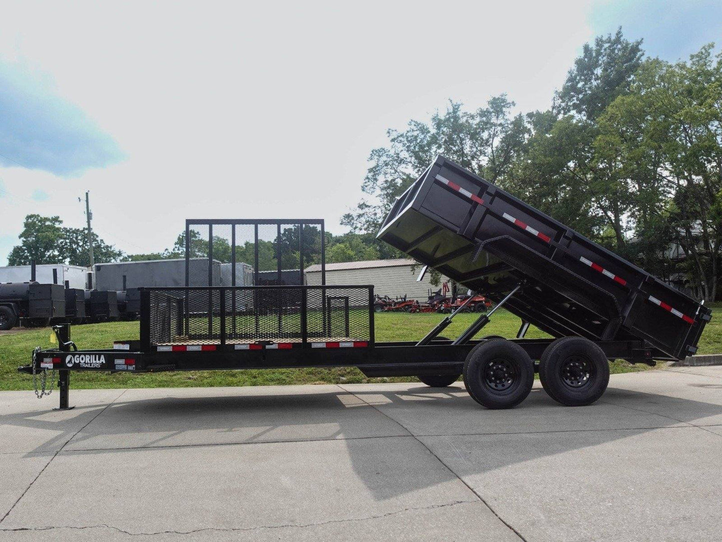 7x20 Hybrid Utility Dump Trailer 2ft Sides with Box (2) 7K Axles image 28
