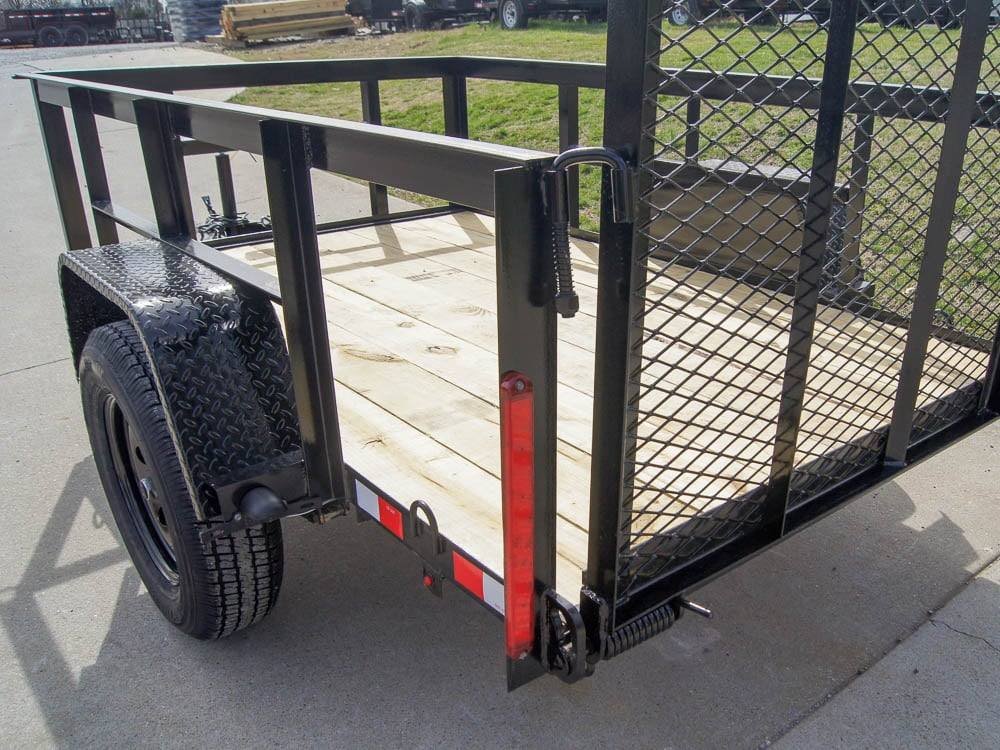 5x8 Straight Deck Utility Trailer with 2ft Side Rails 3500lb Axle image 13