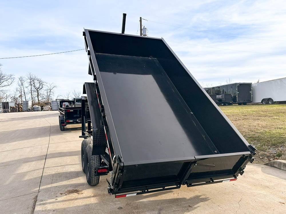 7x14 Gorilla Telescopic Gooseneck IBeam Dump Trailer 2ft Sides (2) 7K Axles image 22