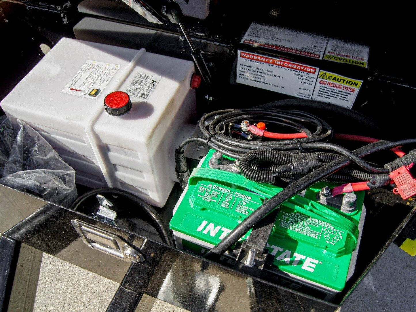 7x16 Telescopic Dump Trailer with 4ft Sides (2) 7K Axles 14k GVWR image 13