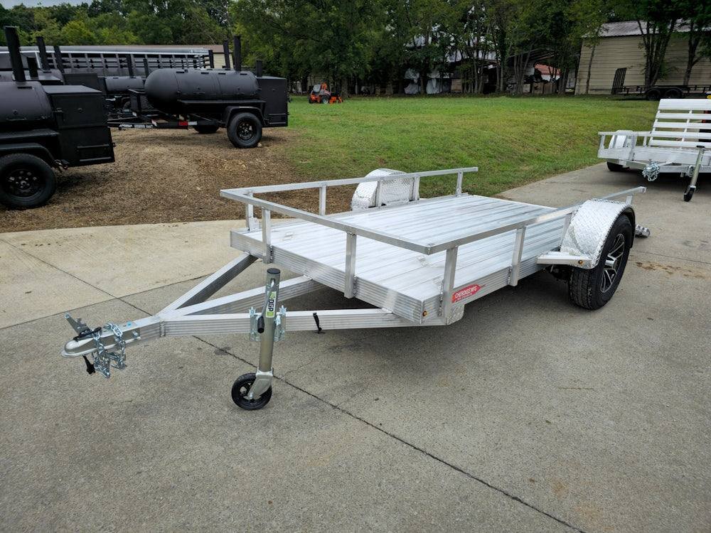 5' x 10' Aluminum Utility Trailer W Gate and Mag Wheels 3500lb Axle image 3