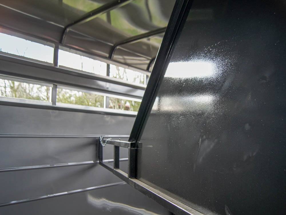 14ft Charcoal Horse Livestock Cattle Trailer (2) 3,500lb Axles with Dressing Room image 13