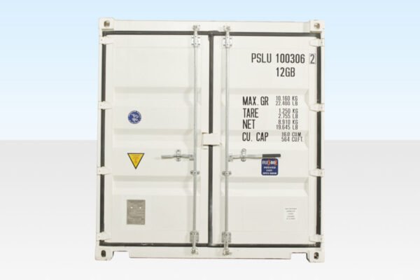 10Ft X 8Ft Shipping Container (One Trip) – White image 1