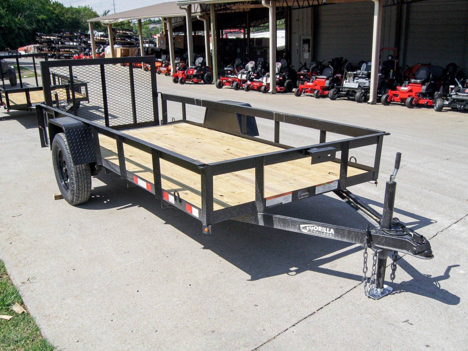 5x12 Powder Coated Dovetail Utility Trailer 3500lb Axle image 0