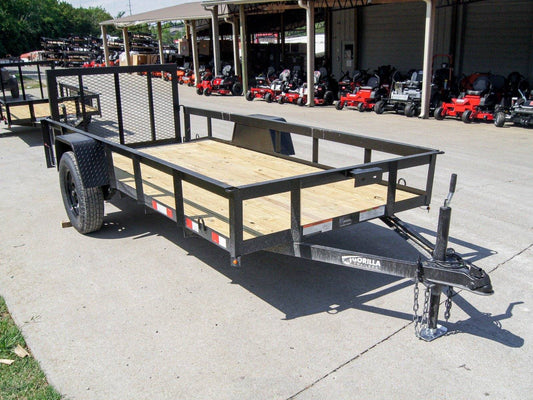 5x12 Powder Coated Dovetail Utility Trailer 3500lb Axle image 0