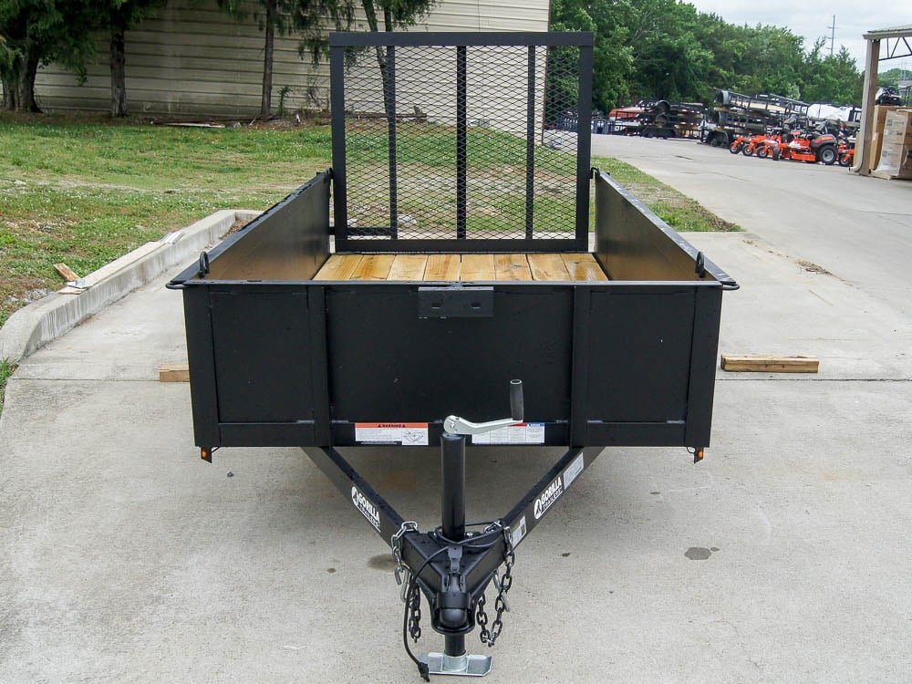 5x10 Utility Trailer with 18in Metal Sides 3500lb Axle image 1
