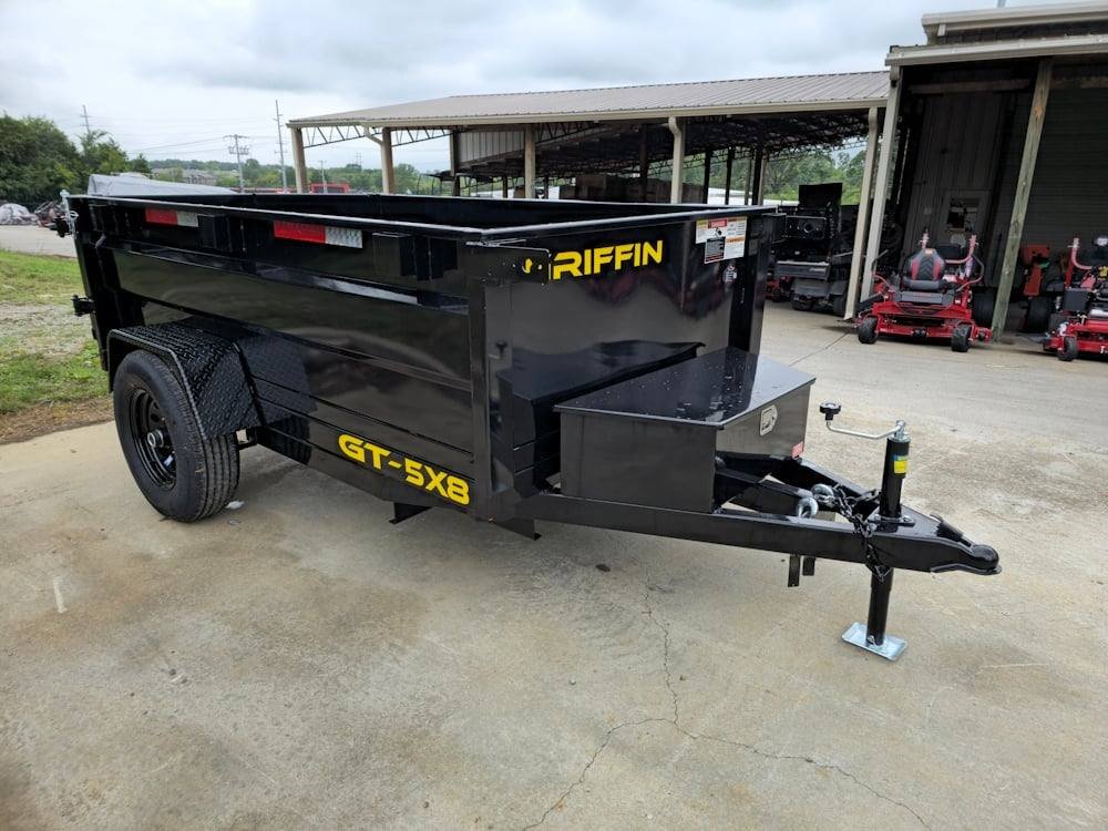 5x8 Hydraulic Dump Trailer 24" Sides 5,200lb Axle with Brake image 8