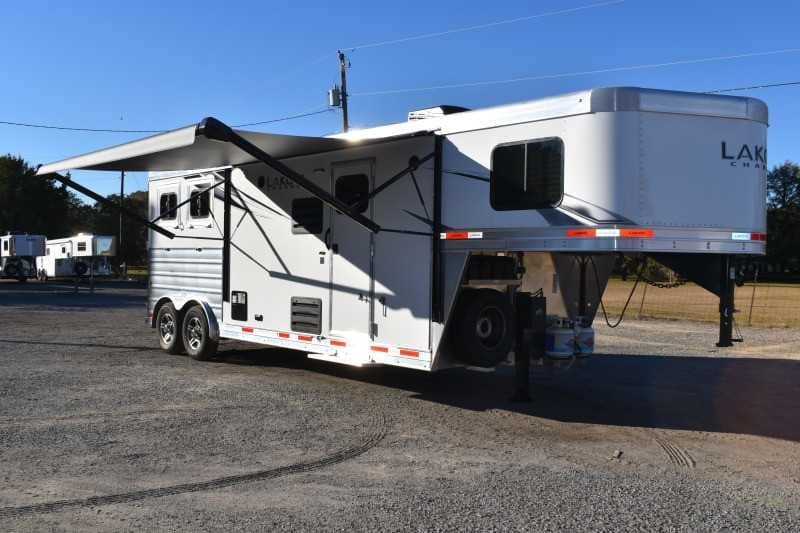 2022 Lakota Charger LQ 2 Horse Trailer with 9′ Short Wall image 3