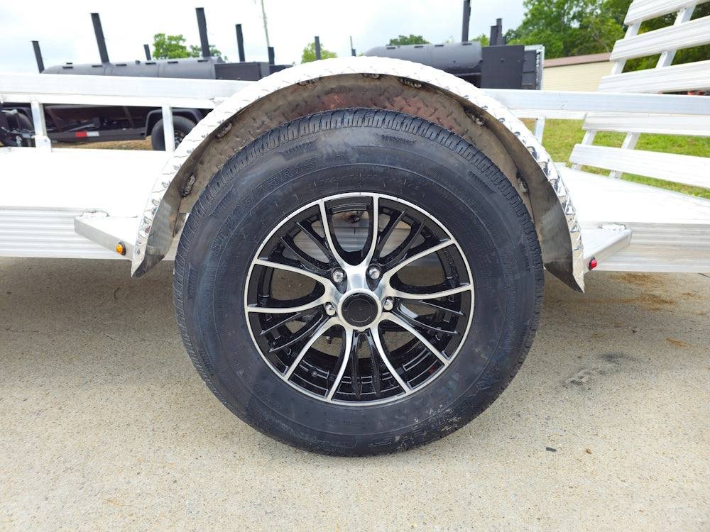 5' x 10' Aluminum Utility Trailer W Gate and Mag Wheels 3500lb Axle image 5