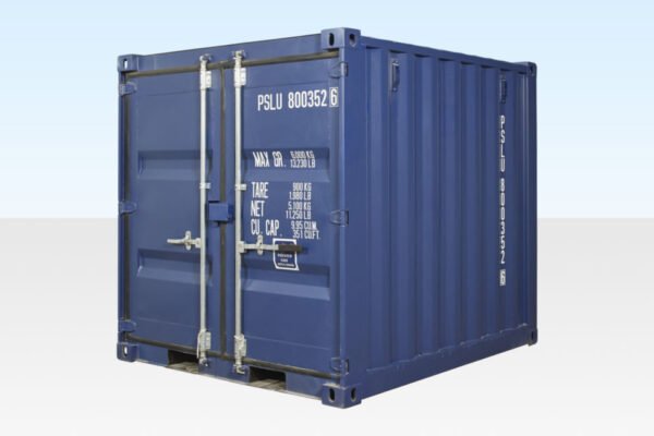 8Ft Shipping Container One Trip (Blue) image 1