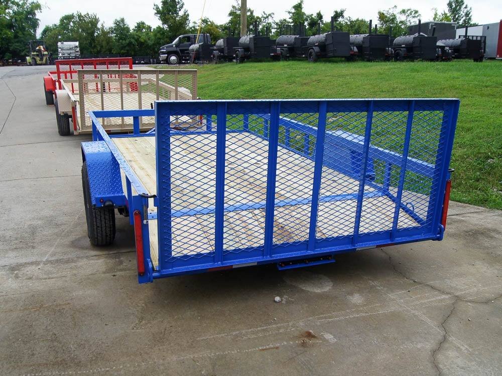 6'4" x 12 Powder Coated Dovetail Utility Trailer 3500lb Axle Powder Coated image 23