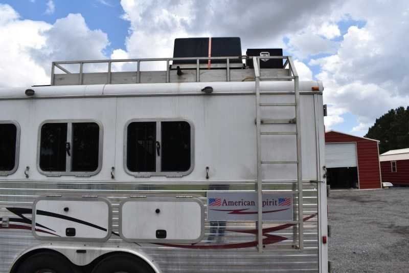 2007 American Spirit 8410GLQ 4 Horse Trailer with 10′ Short Wall image 8