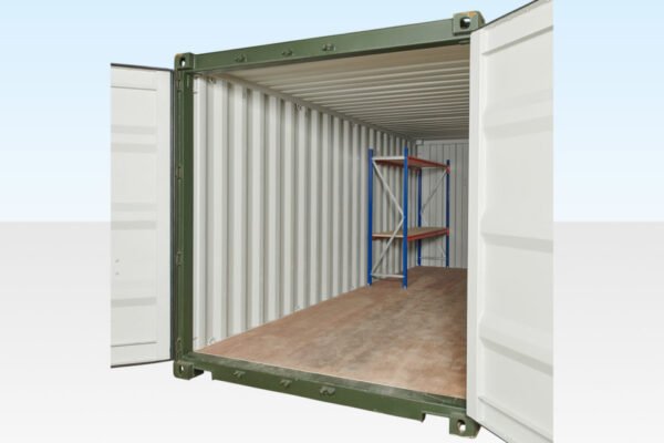 Adjustable, Heavy Duty Two Tier Container Racking (Single Bay) image 1