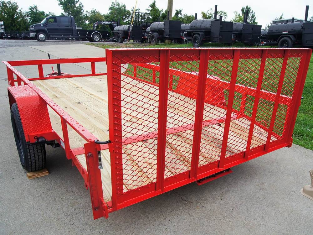 6'4" x 12 Powder Coated Dovetail Utility Trailer 3500lb Axle Powder Coated image 19