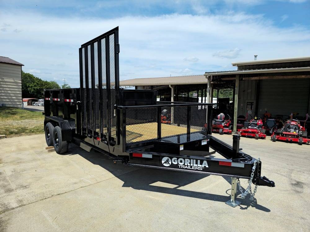 7x16 IBeam Hybrid Hydraulic Dump Trailer with 3ft Sides (2) 6K Axles image 9