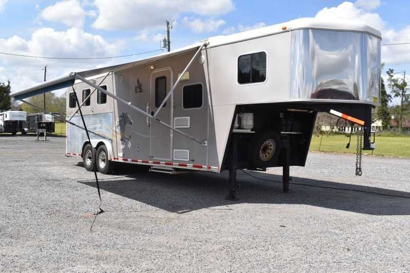 2007 American Spirit 8308LQ 3 Horse Trailer with 8′ Short Wall image 4