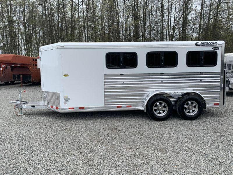 2020 19′ CIMARRON BUMPER PULL 6 PEN STOCK TRAILER image 2