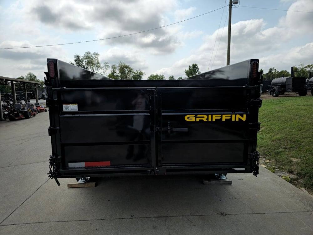 7x14 Telescopic Dump Trailer with 4ft Sides (2) 7K Axles image 7