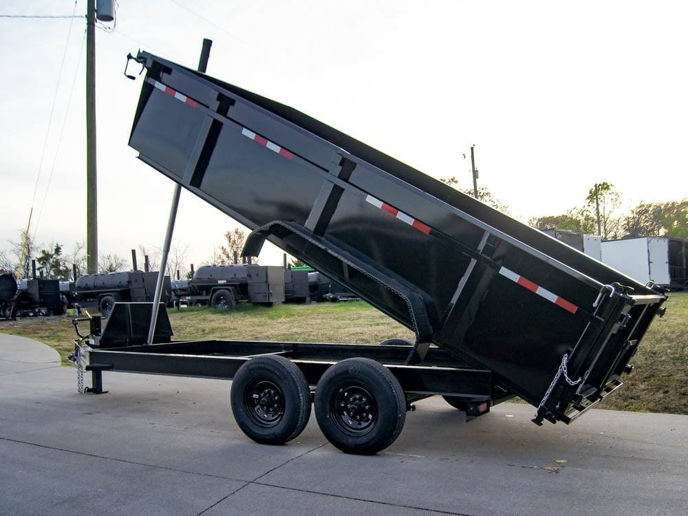 7x16 Gorilla Telescopic IBeam Dump Trailer with 3ft Sides (2) 7K Axles 14k GVWR image 17
