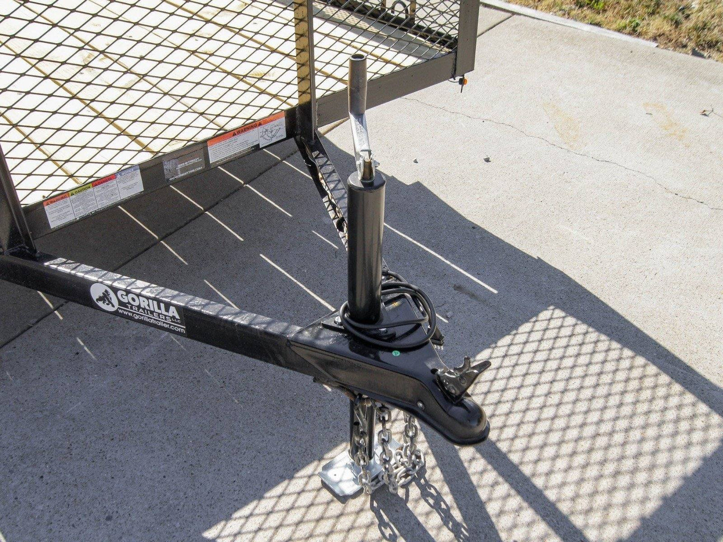 6.4x10 Dovetail Utility Trailer with 2ft Mesh Sides 3,500lb Axle image 8