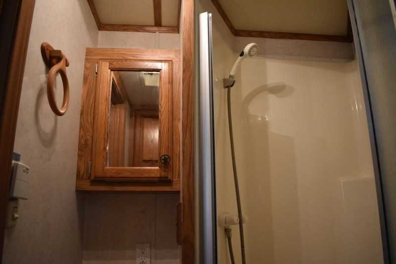 2007 American Spirit 8410GLQ 4 Horse Trailer with 10′ Short Wall image 24