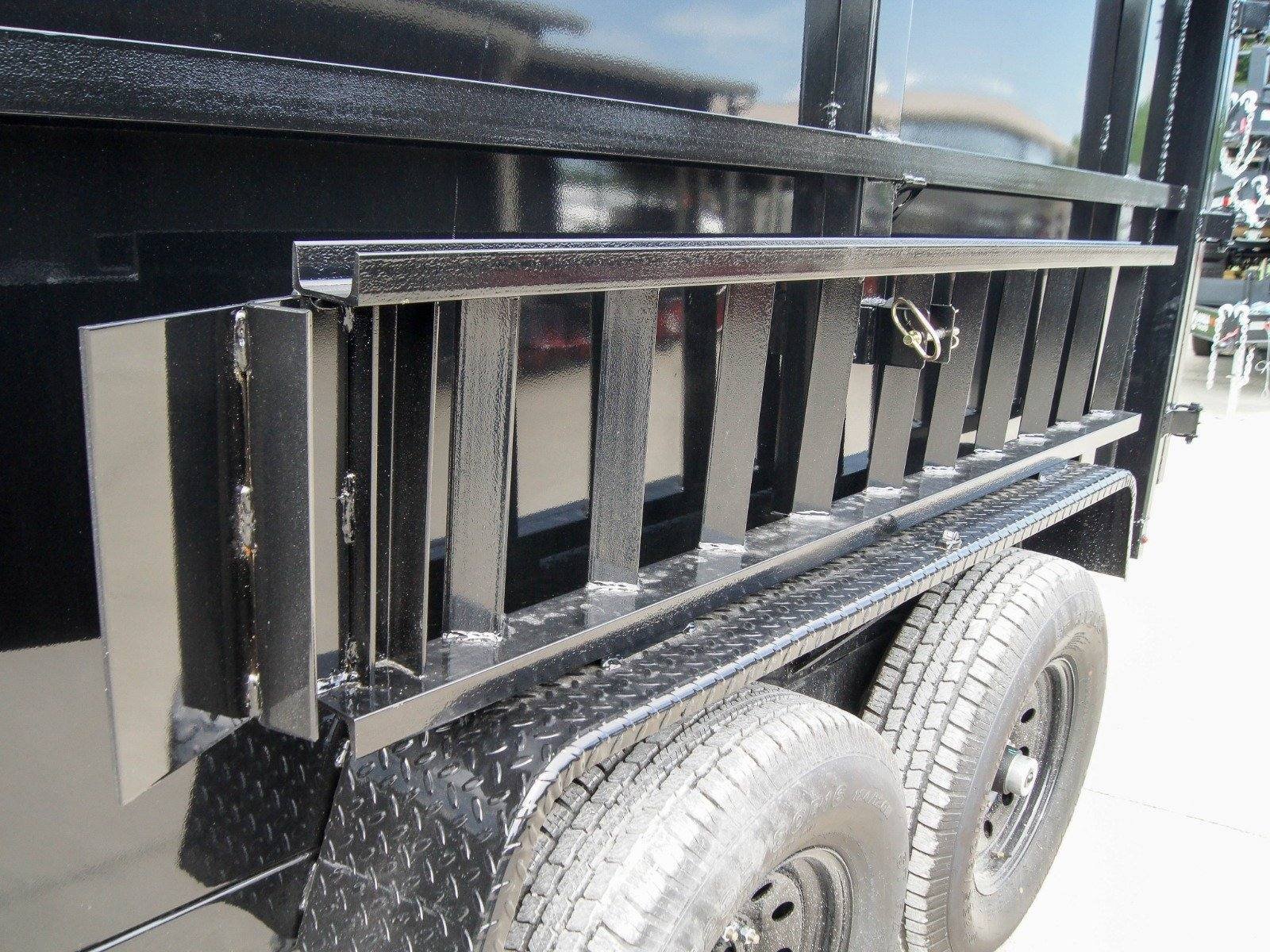 7x12 Gooseneck Hydraulic Dump Trailer with 4ft Side (2) 6K Axles image 17