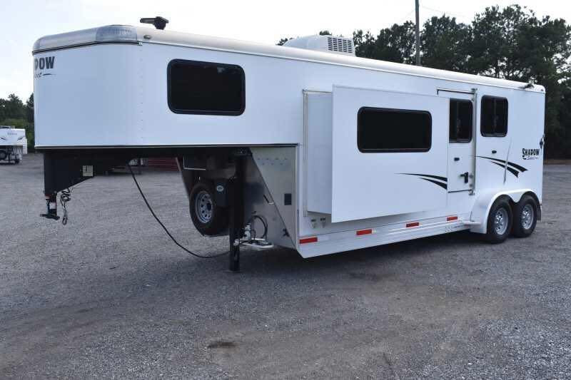 2014 Shadow 7208GLQ 2 Horse Trailer with 8′ Short Wall image 4