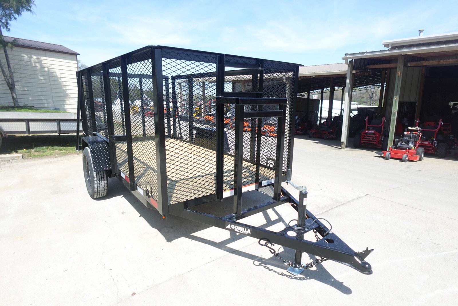 5x10 Straight Deck Debris Loader Utility Trailer (1) 3500lb Axle image 0