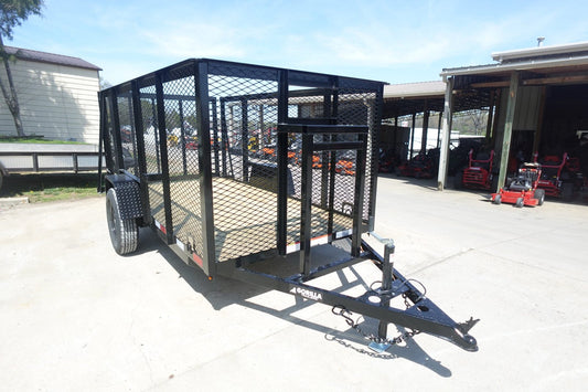 5x10 Straight Deck Debris Loader Utility Trailer (1) 3500lb Axle image 0