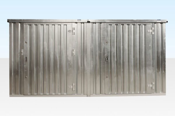 3M X 4.2M Side Linked Flat Pack Container Bundle (Galvanised) image 4