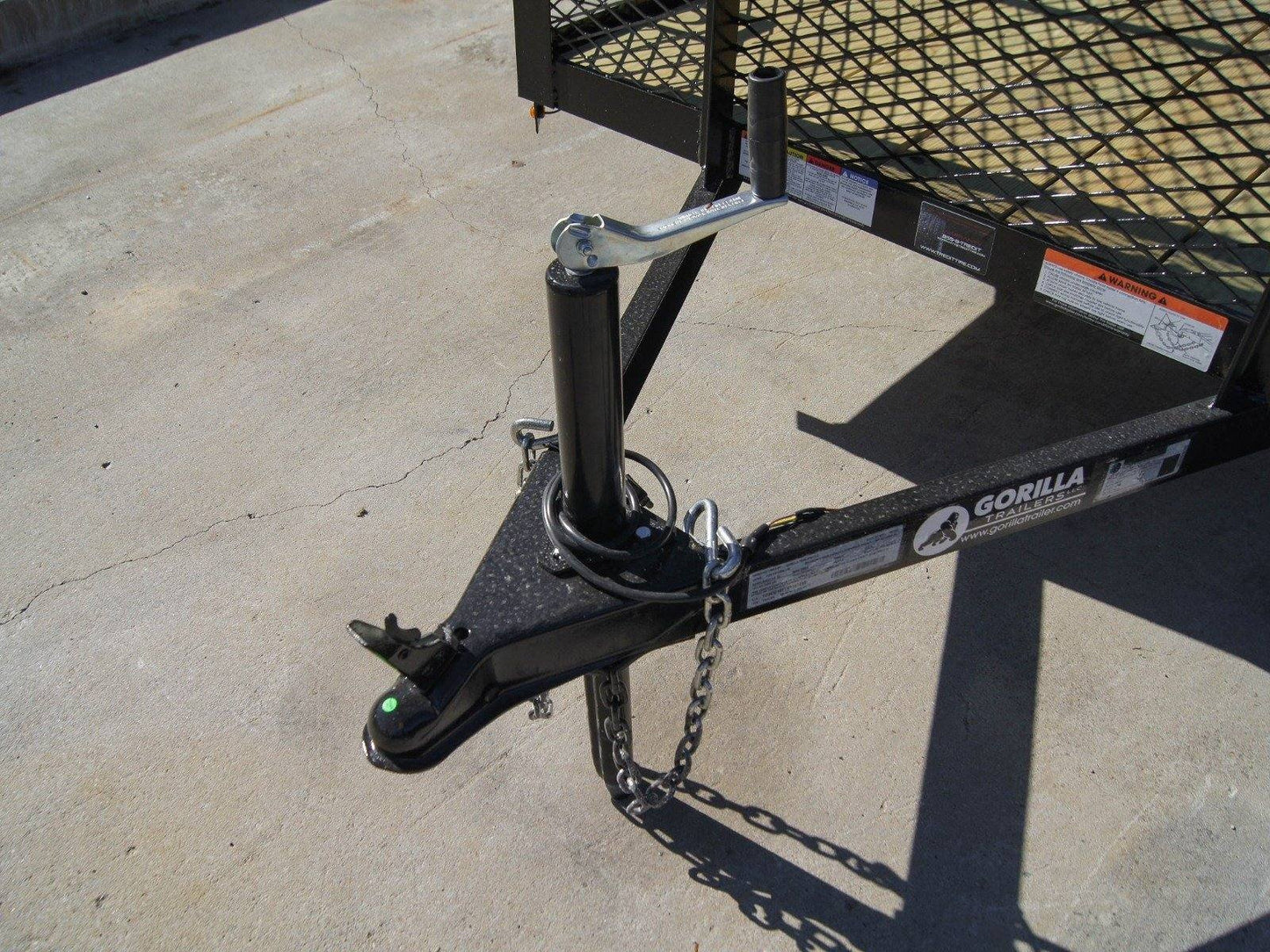 5x10 Straight Deck Utility Trailer 4ft Mesh Sides 3500lb Axle image 8