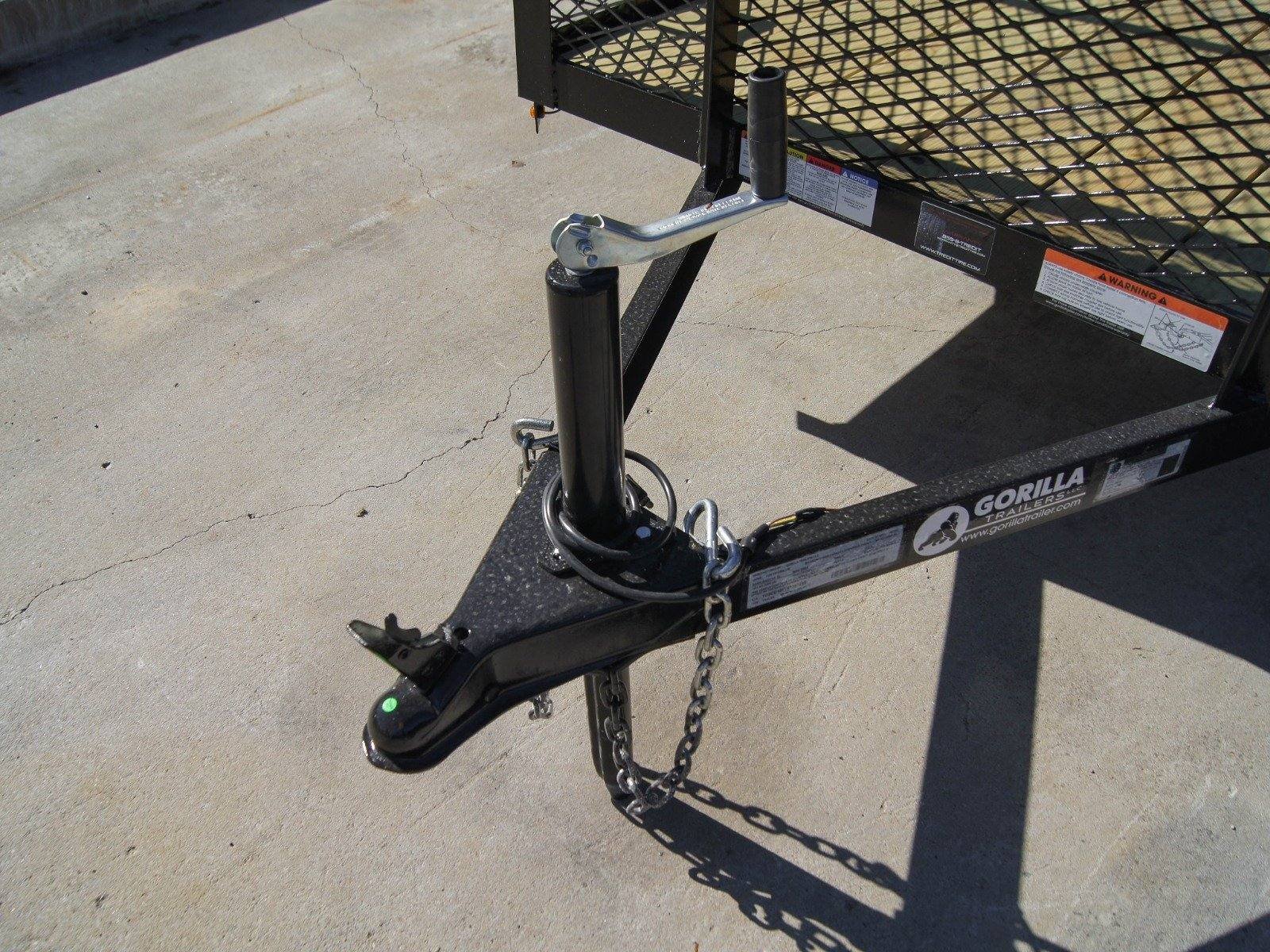 5x10 Straight Deck Utility Trailer 4ft Mesh Sides 3500lb Axle image 8