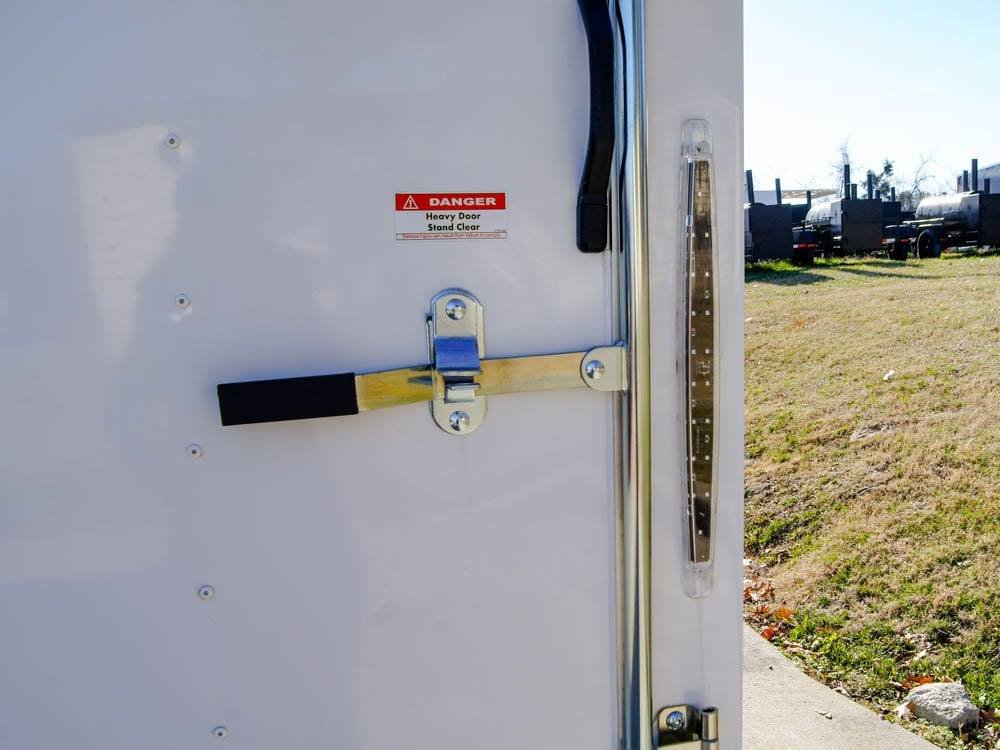 6x12 Flat Nose White Enclosed Trailer 3,500lb Axle image 13