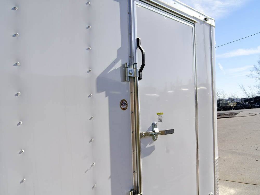 6x12 Flat Nose White Enclosed Trailer 3,500lb Axle image 15
